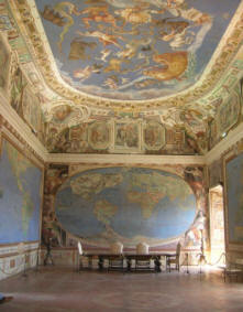 Palazzo farnese: sala del Mappamondo