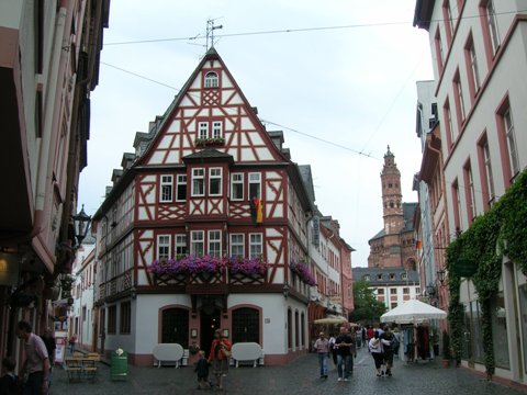 Mainz: le case medievali a graticcio